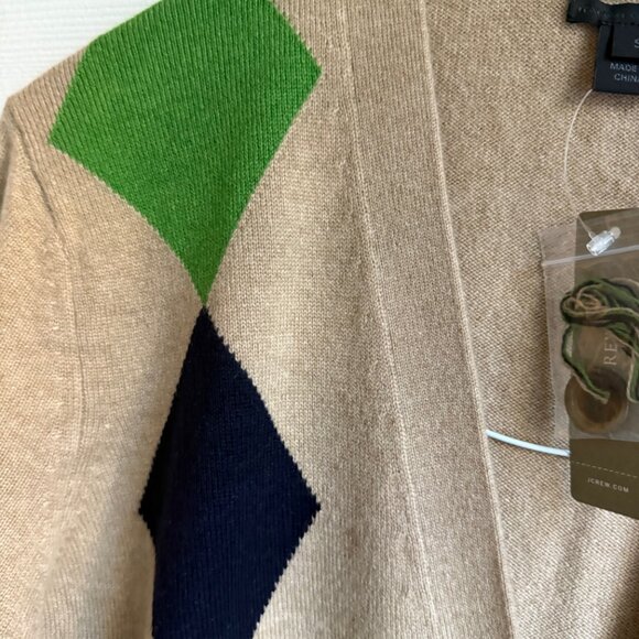 Cashmere argyle cardigan - Picture 3 of 10